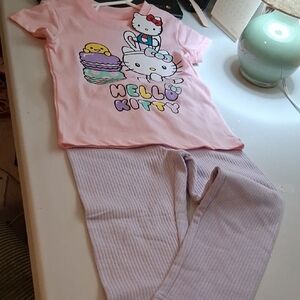 Hello Kitty Pink & Light Purple Carters Pant For Girls.